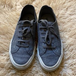Superga Grey Knit sneakers with shaper inserts, gently used like new 38 Euro